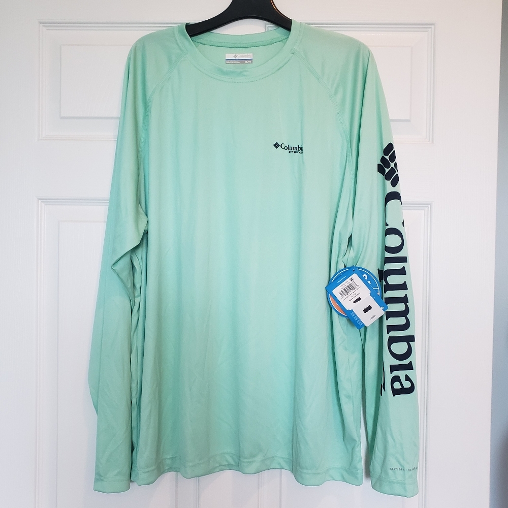 NWT Columbia PFG Omni-wick Men"s Shirt, XL Tall